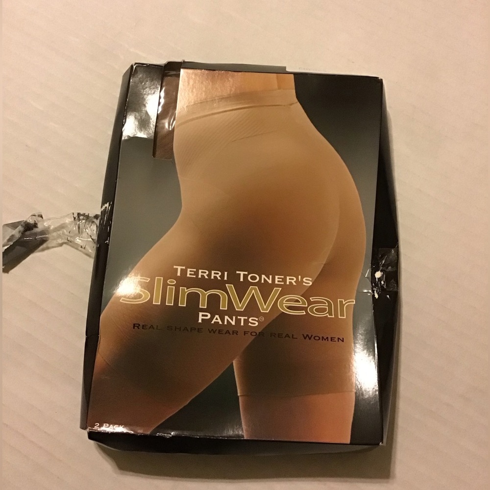 TERRI TONERS VINTAGE SLIM WEAR PANTS 2 PR SZ MED NIB MADE IN BRAZIL SZ 10-12